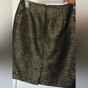 Gold Mini Pencil Skirt